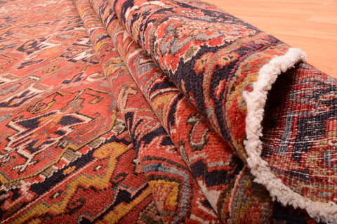 Heriz Red Hand Knotted 710 X 113 Area Rug 100-75842 Image 3