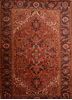 Heriz Red Hand Knotted 710 X 113  Area Rug 100-75842 Thumb 0