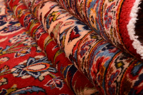 Kashan Red Hand Knotted 74 X 120 Area Rug 100-75868 Image 7