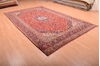 Kashan Red Hand Knotted 74 X 120  Area Rug 100-75868 Thumb 15
