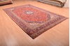 Kashan Red Hand Knotted 74 X 120 Area Rug 100-75868 Thumb 15