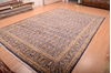 Kerman Blue Hand Knotted 99 X 140 Area Rug 100-75891 Thumb 4