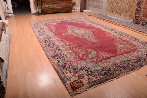 Kerman Red Hand Knotted 911 X 164 Area Rug 100-75892 Image 12