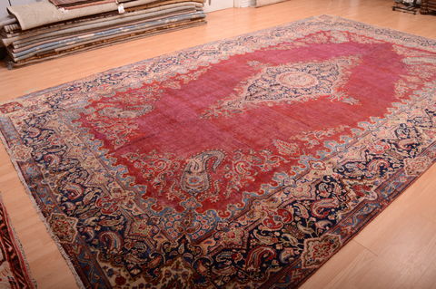 Kerman Red Hand Knotted 911 X 164 Area Rug 100-75892 Image 14