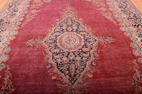 Kerman Red Hand Knotted 911 X 164 Area Rug 100-75892 Image 16