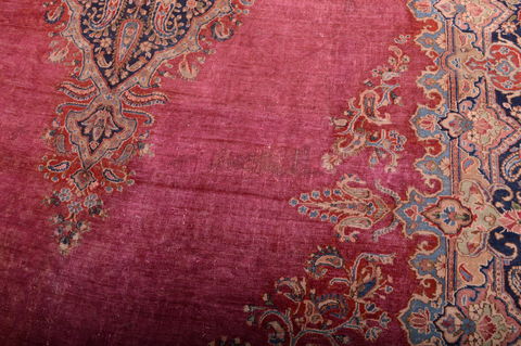 Kerman Red Hand Knotted 911 X 164 Area Rug 100-75892 Image 1