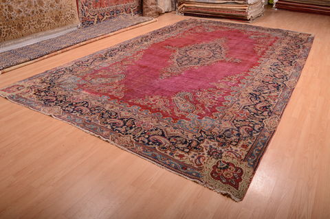 Kerman Red Hand Knotted 911 X 164 Area Rug 100-75892 Image 7