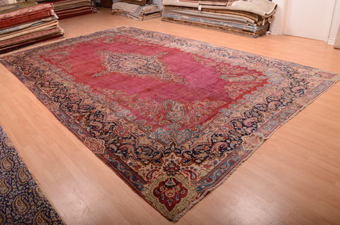 Kerman Red Hand Knotted 911 X 164 Area Rug 100-75892 Image 8