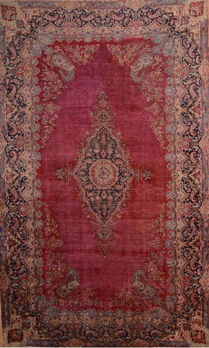 Kerman Red Hand Knotted 911 X 164 Area Rug 100-75892 Image 0