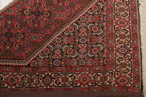 Bidjar Multicolor Hand Knotted 210 X 49  Area Rug 155-75931 Image 4