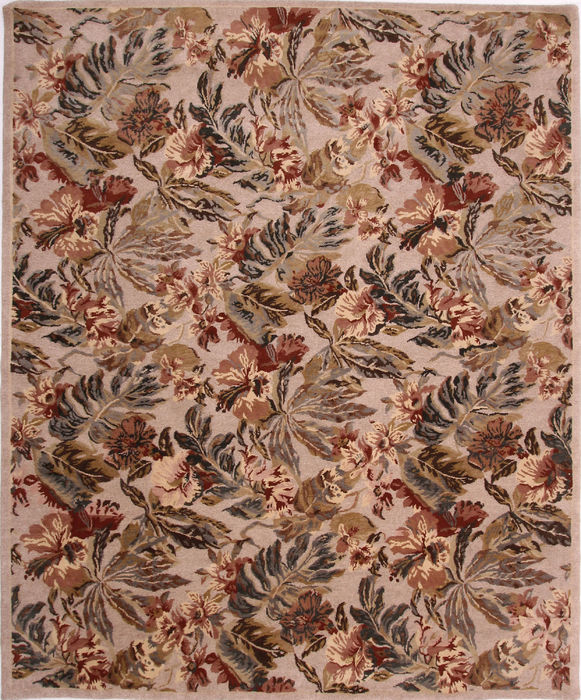 Nepal Multicolor Hand Woven 84 X 103 Area Rug 155-75941 Image 0