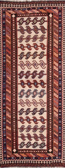 Kilim Multicolor Runner Hand Woven 50 X 122 Area Rug 155-75962 Image 0