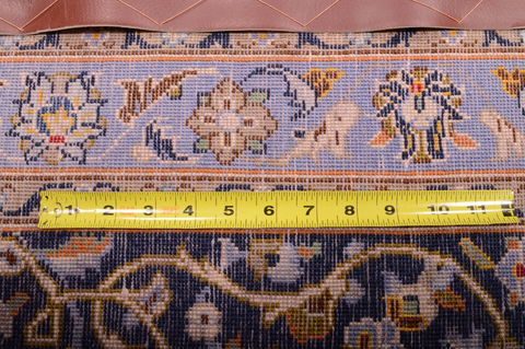 Kashan Blue Hand Knotted 98 X 175 Area Rug 100-75971 Image 5