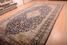 Kashan Blue Hand Knotted 98 X 175 Area Rug 100-75971 Thumb 12