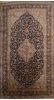 Kashan Blue Hand Knotted 98 X 175  Area Rug 100-75971 Thumb 0