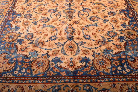Najaf-abad Beige Hand Knotted 910 X 156 Area Rug 100-75974 Image 12