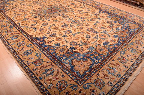 Najaf-abad Beige Hand Knotted 910 X 156 Area Rug 100-75974 Image 13