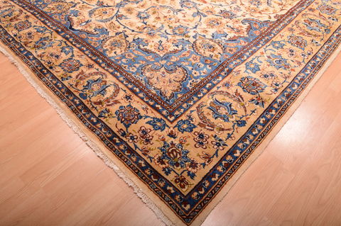 Najaf-abad Beige Hand Knotted 910 X 156 Area Rug 100-75974 Image 17
