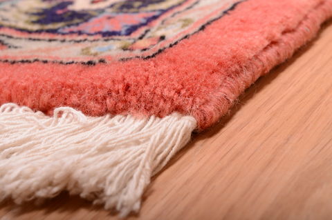 Yazd Red Hand Knotted 99 X 128 Area Rug 100-75976 Image 5