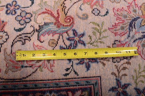 Yazd Red Hand Knotted 99 X 128 Area Rug 100-75976 Image 8