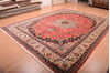 Yazd Red Hand Knotted 99 X 128 Area Rug 100-75976 Thumb 11
