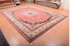 Yazd Red Hand Knotted 99 X 128 Area Rug 100-75976 Thumb 3