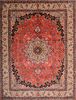 Yazd Red Hand Knotted 99 X 128 Area Rug 100-75976 Thumb 0