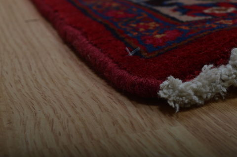 Mashad Red Hand Knotted 910 X 123 Area Rug 100-75977 Image 12