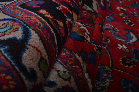 Mashad Red Hand Knotted 910 X 123 Area Rug 100-75977 Image 7
