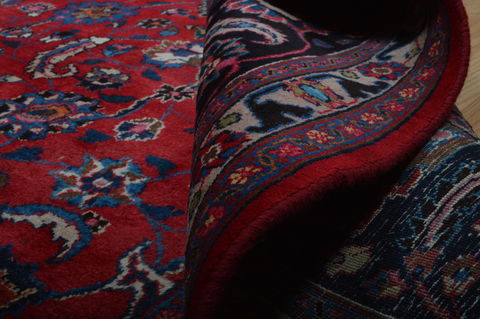 Mashad Red Hand Knotted 910 X 123 Area Rug 100-75977 Image 8