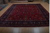 Mashad Red Hand Knotted 910 X 123  Area Rug 100-75977 Thumb 1