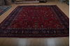 Mashad Red Hand Knotted 910 X 123 Area Rug 100-75977 Thumb 1