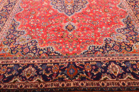 Mashad Red Hand Knotted 911 X 133 Area Rug 100-75978 Image 14