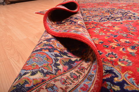 Mashad Red Hand Knotted 911 X 133 Area Rug 100-75978 Image 9