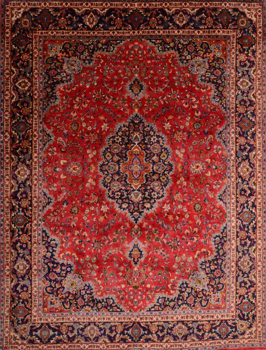 Mashad Red Hand Knotted 911 X 133 Area Rug 100-75978 Image 0