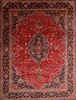 Mashad Red Hand Knotted 911 X 133  Area Rug 100-75978 Thumb 0