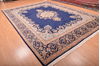 Kerman Blue Hand Knotted 910 X 137  Area Rug 100-75980 Thumb 11