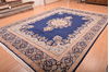 Kerman Blue Hand Knotted 910 X 137  Area Rug 100-75980 Thumb 13