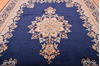 Kerman Blue Hand Knotted 910 X 137  Area Rug 100-75980 Thumb 17