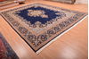 Kerman Blue Hand Knotted 910 X 137  Area Rug 100-75980 Thumb 7