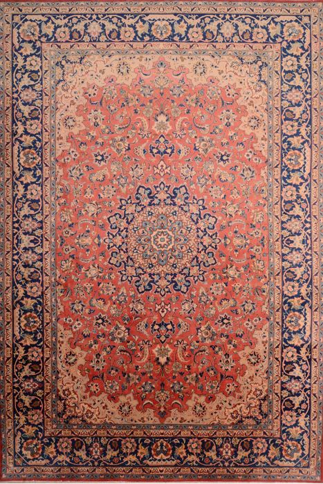 Najaf-abad Red Hand Knotted 90 X 130 Area Rug 100-75984 Image 0