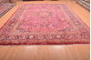 Mashad Red Hand Knotted 102 X 131  Area Rug 100-75985 Thumb 1