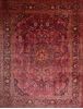 Mashad Red Hand Knotted 102 X 131  Area Rug 100-75985 Thumb 0