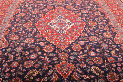 Kashan Red Hand Knotted 910 X 1211 Area Rug 100-75986 Image 14