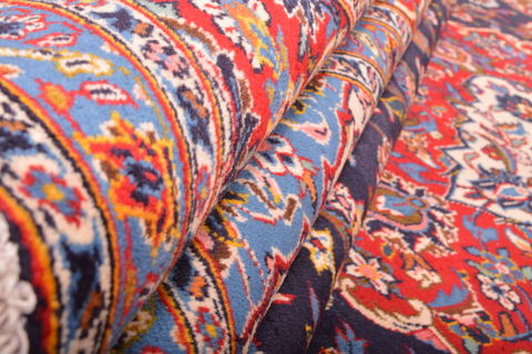 Kashan Red Hand Knotted 910 X 1211 Area Rug 100-75986 Image 15