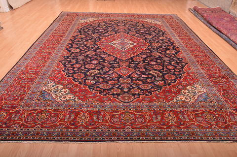 Kashan Red Hand Knotted 910 X 1211 Area Rug 100-75986 Image 4