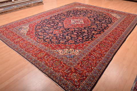 Kashan Red Hand Knotted 910 X 1211 Area Rug 100-75986 Image 6