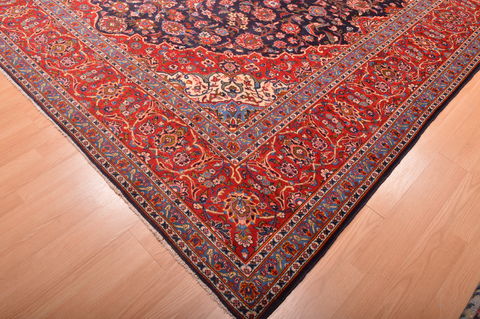 Kashan Red Hand Knotted 910 X 1211 Area Rug 100-75986 Image 7