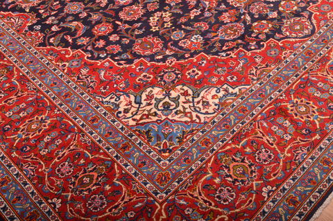 Kashan Red Hand Knotted 910 X 1211 Area Rug 100-75986 Image 8