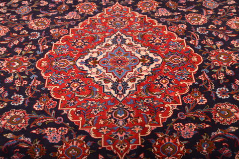 Kashan Red Hand Knotted 910 X 1211 Area Rug 100-75986 Image 9